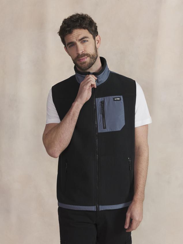 Sweat Zippé Homme Noir CADENSAN