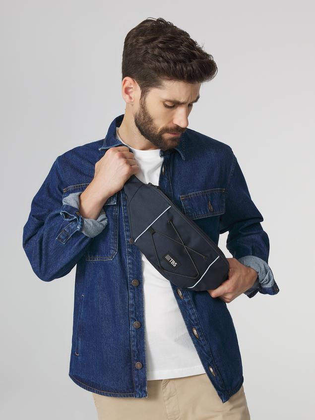 Sac Banane Toile Recyclée Deperlant Marine FLEXBAN