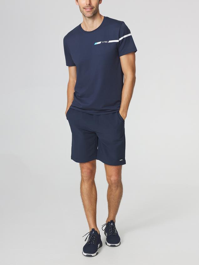 T-shirt Homme Coupe Ajustée Marine BRICETEE