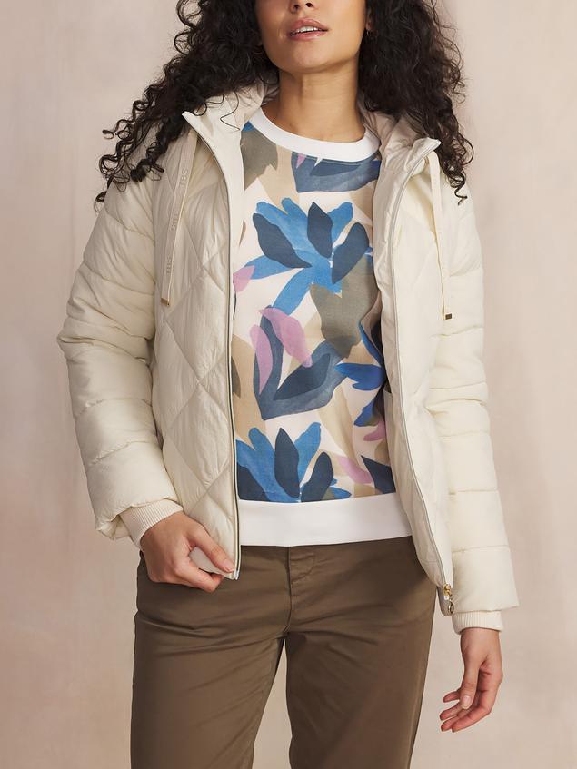 Doudoune Femme Manches Longues Blanc GRETABLO