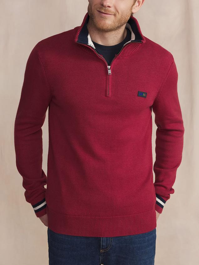 Pull Cepage Manches Longues Rouge TATUMCAM