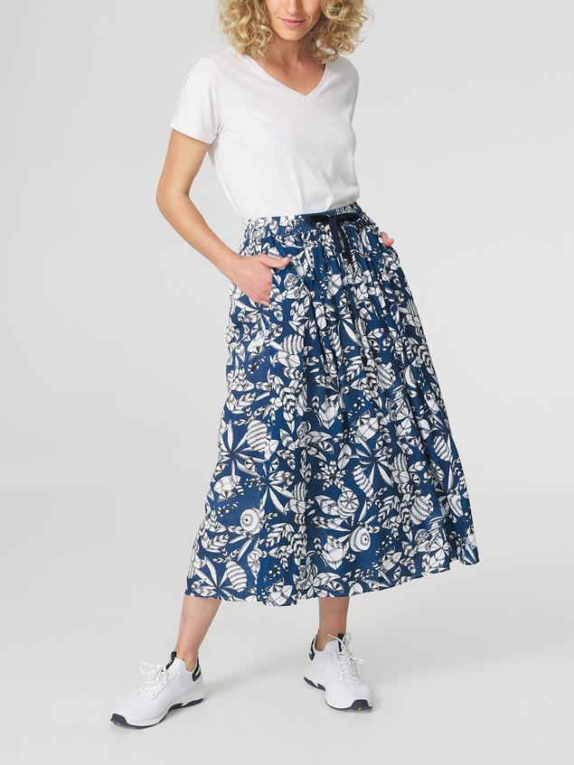 Jupe Longue Femme Imprimés Exclusif TBS Marine JANIEJUP
