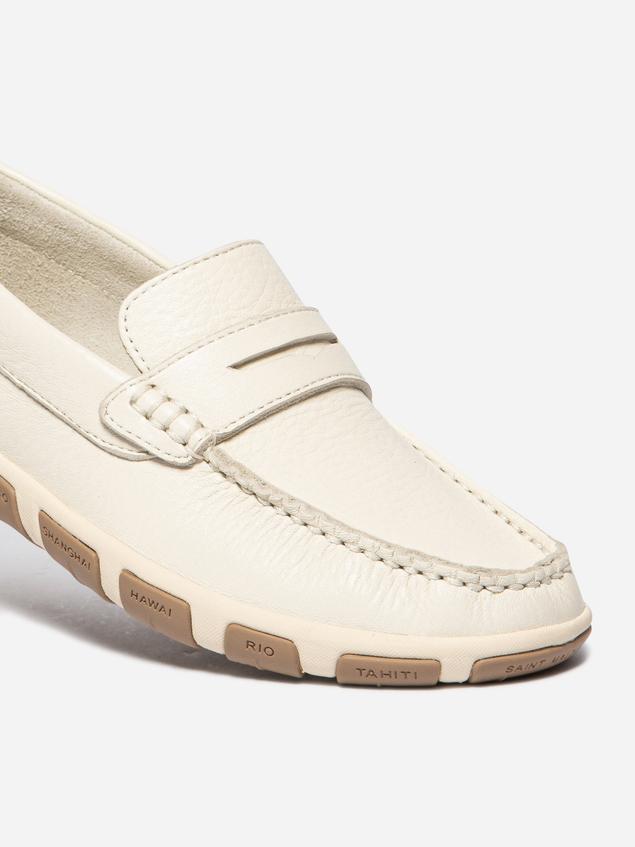 Mocassins femme light beige et chatain JAZABEL