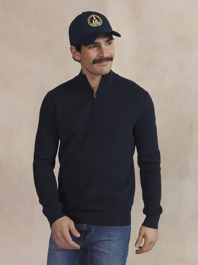 Pull Marine Manches Longues Bleu NOUVICAM