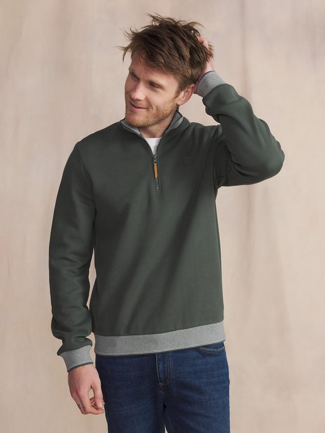 Sweat Camionneur Homme Vert LOANNCAM