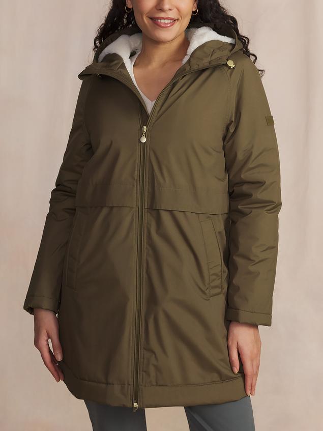 Manteau Long Femme Imperméable A Capuche Marron SUSANLON