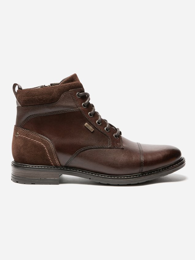 Boots Homme Doublure Feutrine Cuir Marron VIRGILE