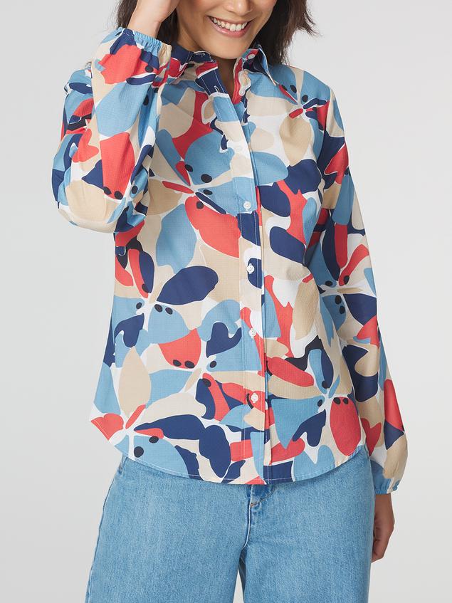 Chemise Femme Imprimés Exclusif TBS Bleu AGLEACHE