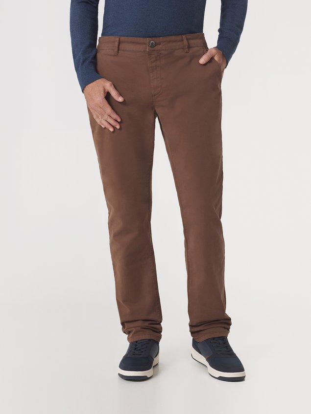 Pantalon Chino Homme Coton Recyclé Marron FILAOFAN