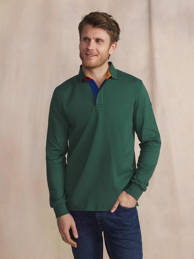 Polo Homme Jersey Coton Epais Rouge JONNAPOL