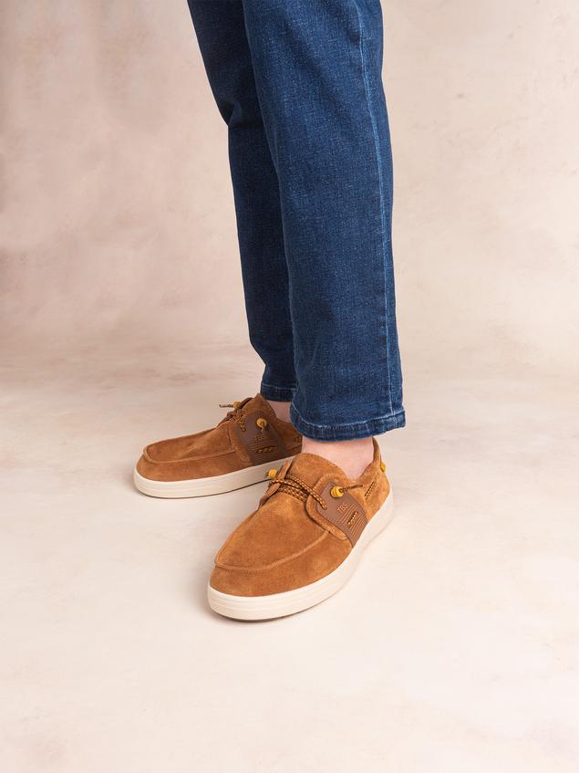 Chaussures Bateau Homme Textile Légères Caramel GEOBOAT