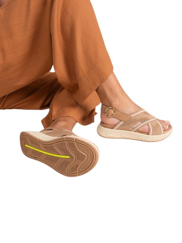 Sandales compensées femme cappucino LAIHONA