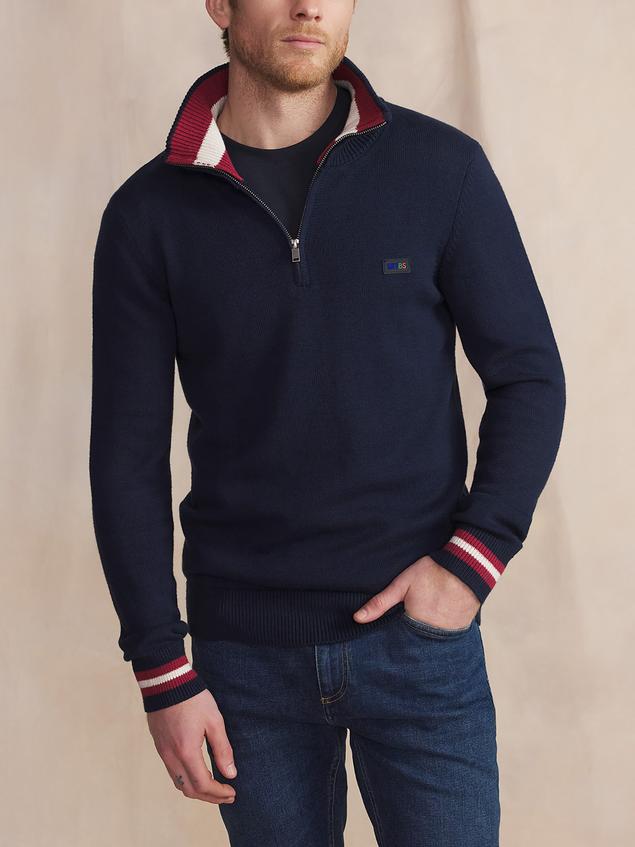 Pull Marine Manches Longues Bleu TATUMCAM