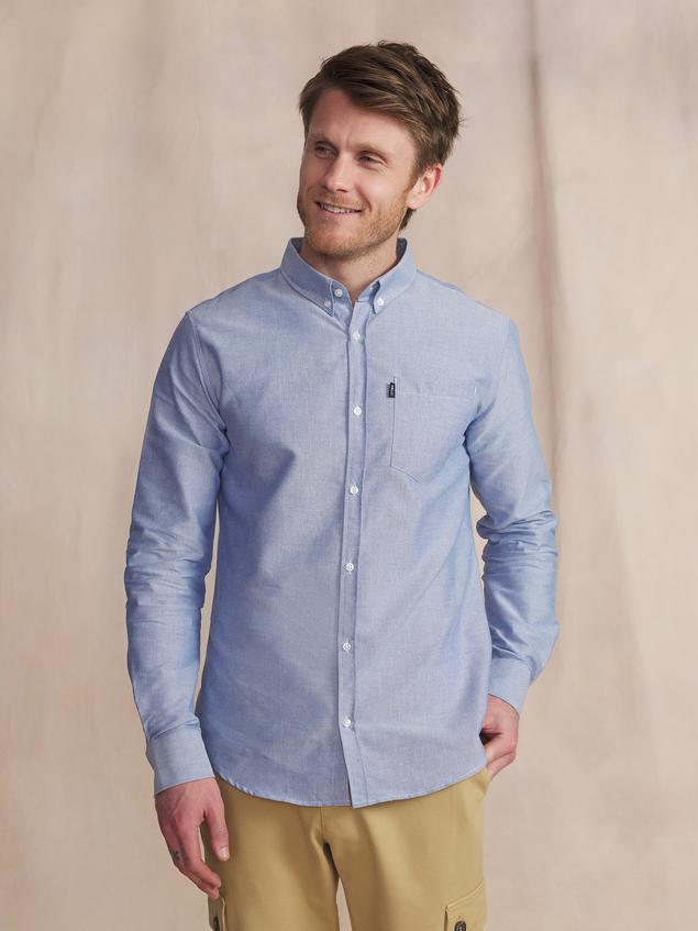 Chemise Chambray Manches Longues Bleu BRADYCHE