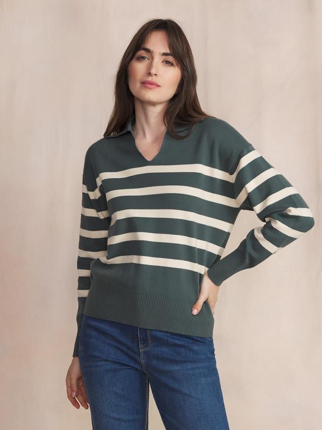 Pull Sapin Manches Longues Vert TUNNICOL