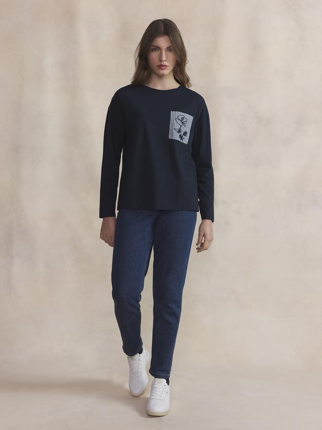 Tee Maille Femme Marine OLYRATEE