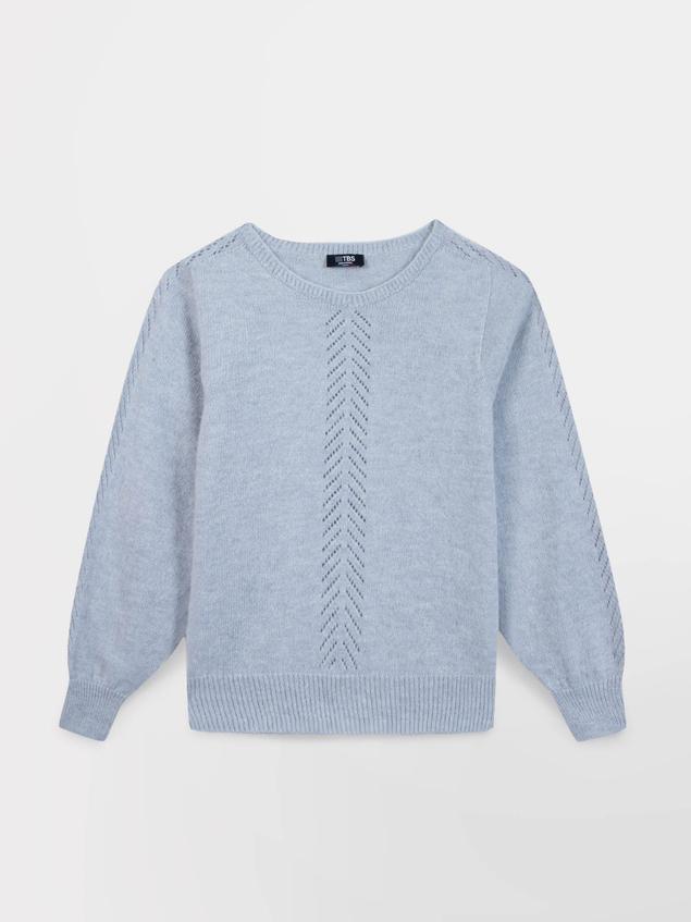 Pull fabriqué en France bleu Victoire