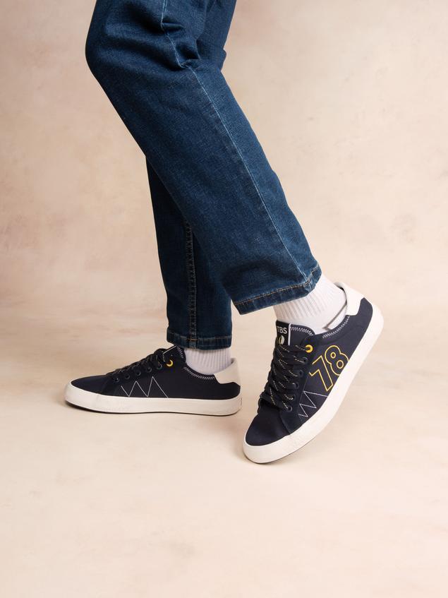 Men's canvas sneakers Navy ALLBOAT