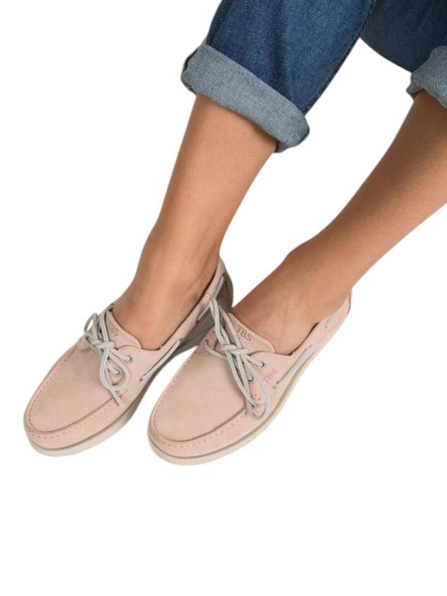 Chaussures bateau femme nude PHENISE