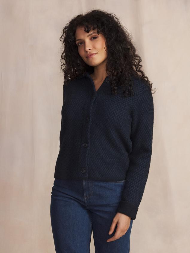Gilet Marine Manches Longues Bleu JANANGIL