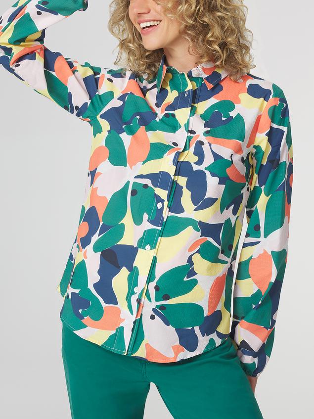 Chemise Femme Imprimés Exclusif TBS Vert AGLAECHE