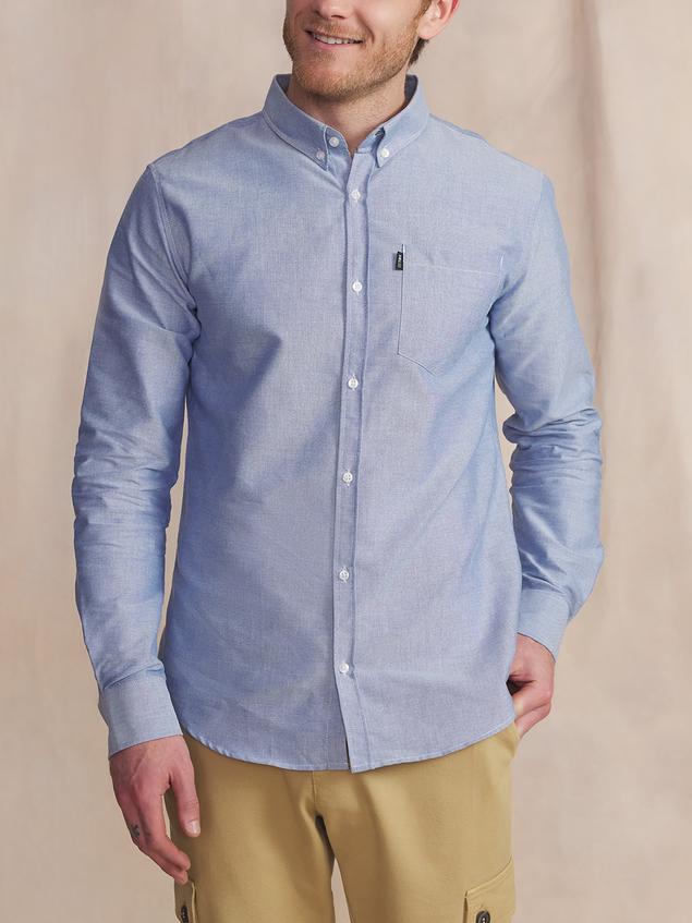 Chemise Chambray Manches Longues Bleu BRADYCHE