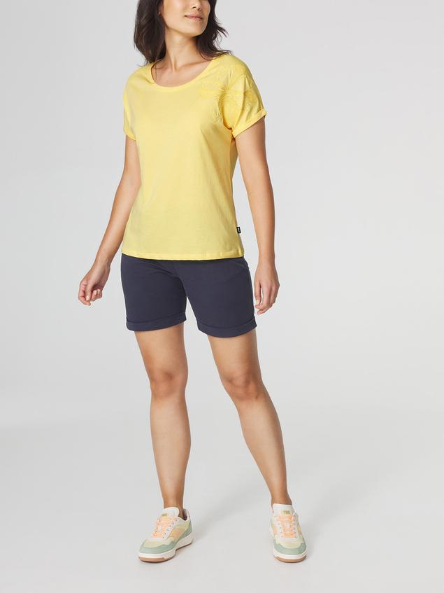 T-shirt Femme Jersey Jaune ZELDATEE