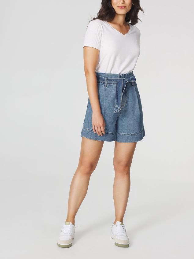 Bermuda Jean Femme Ceinture de Ressérrage FAHRABER