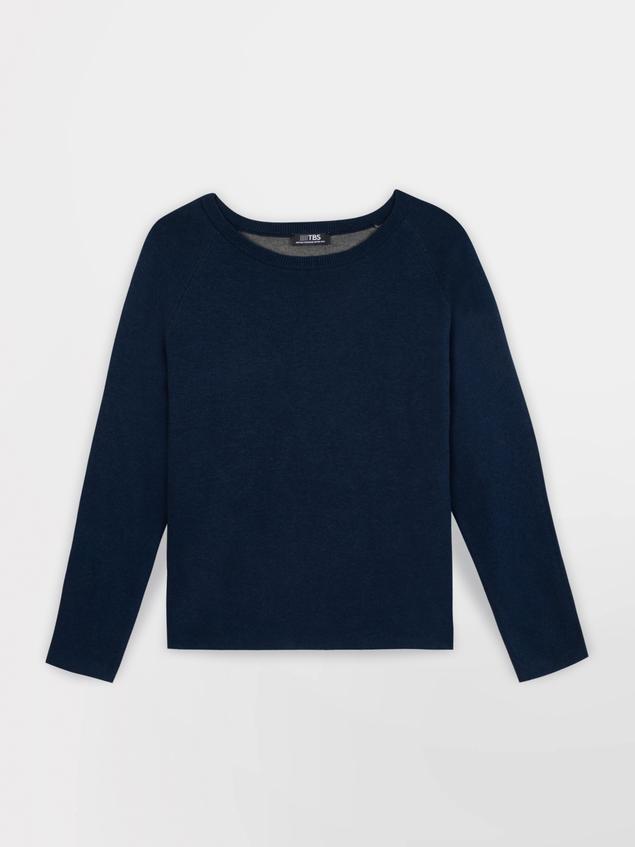 Pull Marine Manches Longues Bleu PIARAPUL