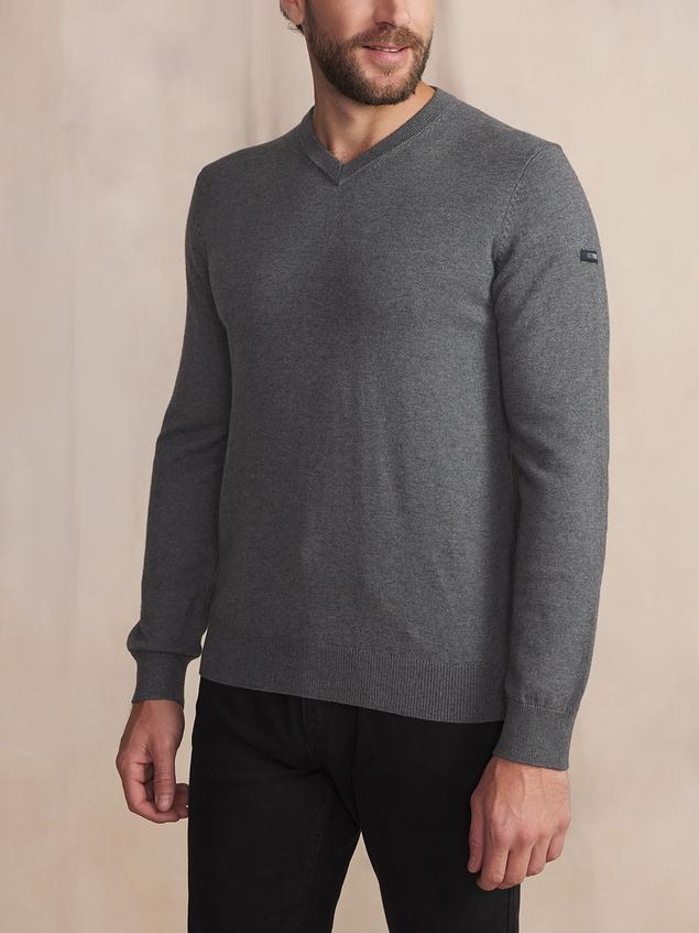 Pull Granit Manches Longues Gris MALIKVER