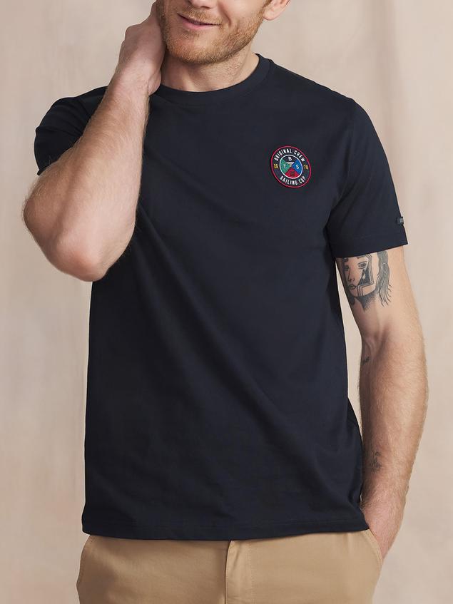 T-Shirt Marine Manches Courtes Bleu IZZARTEE