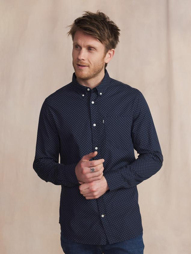 Chemise Manches Longues Bleu WALIDCHE