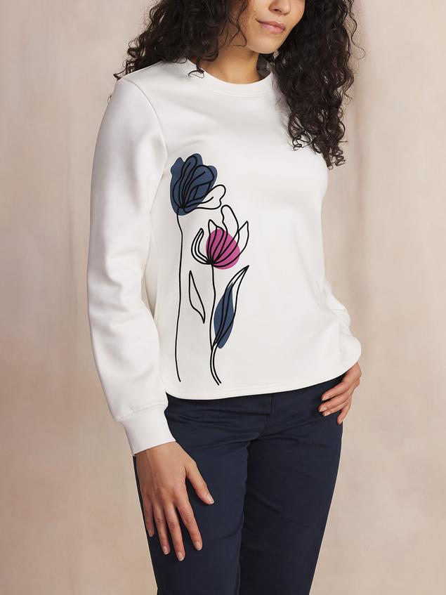 Sweat Arctique Manches Longues Blanc HILDARON