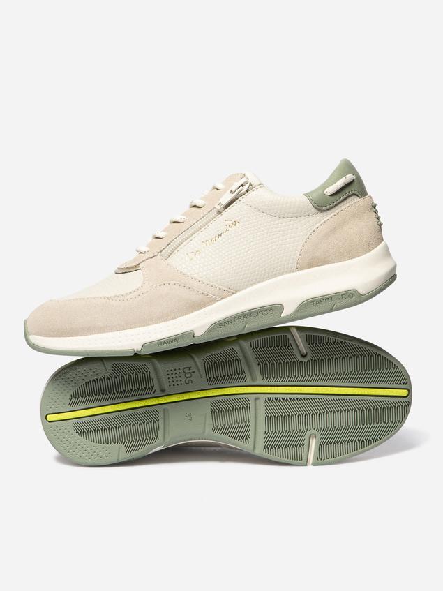 Running femme python blanc et argile JAZAZIP