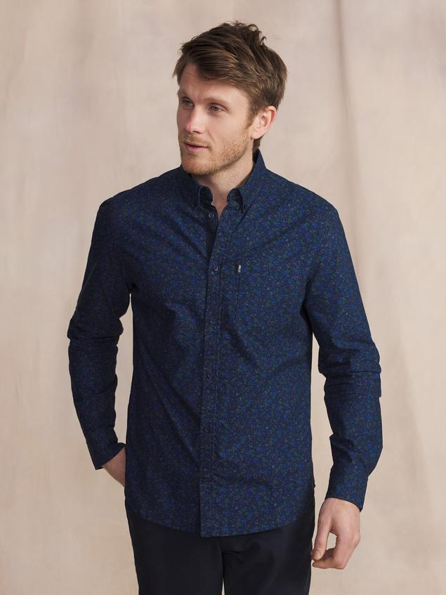 Chemise Manches Longues Bleu JANAVCHE