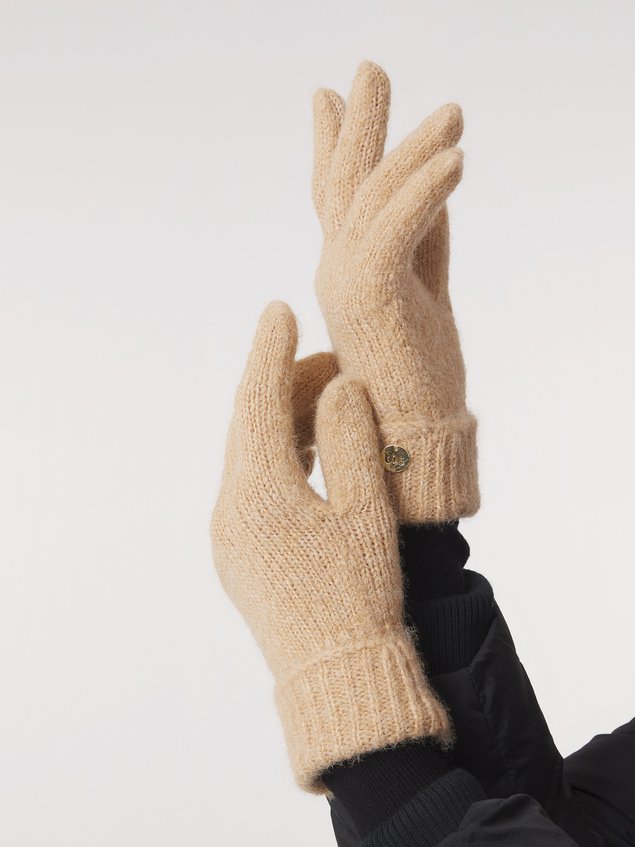 Gants Femme Tricot Matière Recyclée Beige LUDIVINE