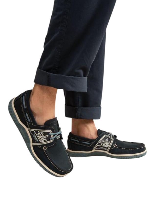 Chaussures bateau homme navy et chambray GLOBEK