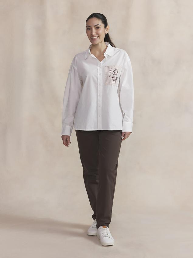 Chemise Femme Coton Blanc ERINANEW
