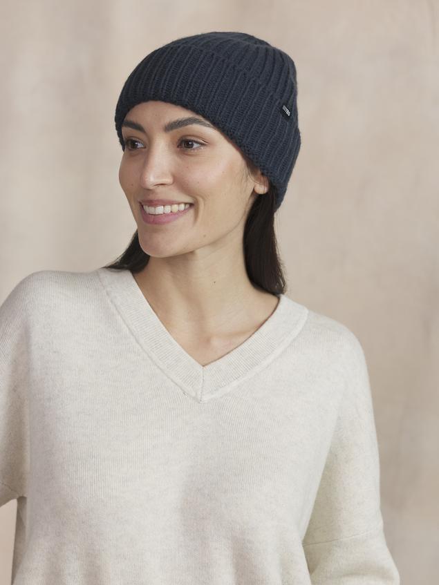 Bonnet Mixte Textile Navy MANUBON