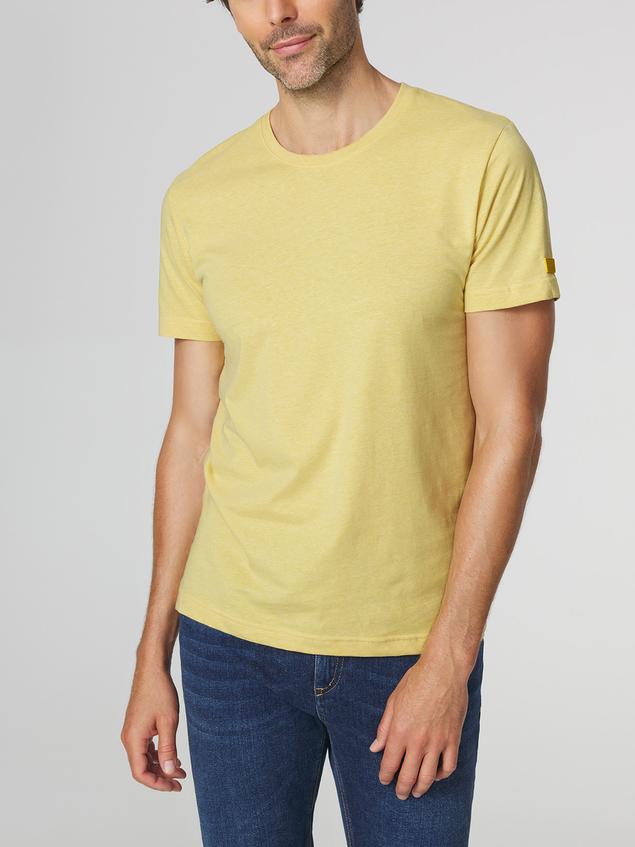 T-shirt Homme Coupe Ajustée Jersey Jaune PIERETEE