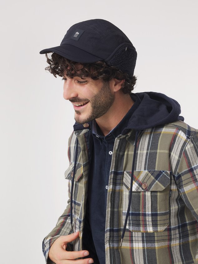 Casquette Homme Doublée Sherpa à Rabats Marine SHERCAP