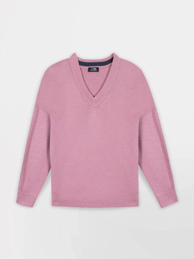 Pull femme rose ENOLAVER
