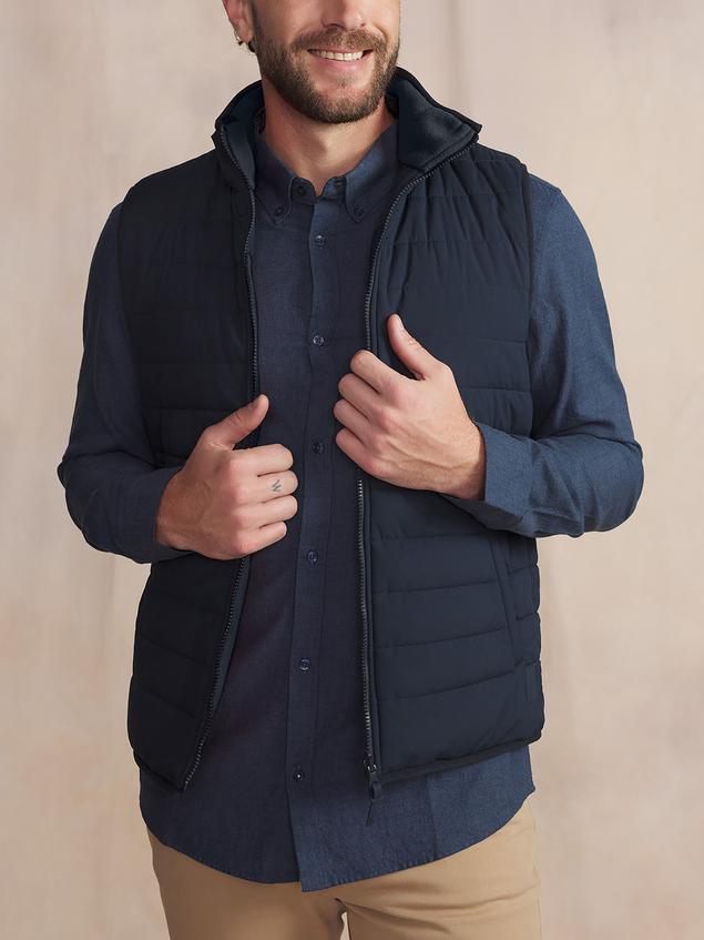 Doudoune Sans Manches Homme Imperméable Marine JOSEFSAN