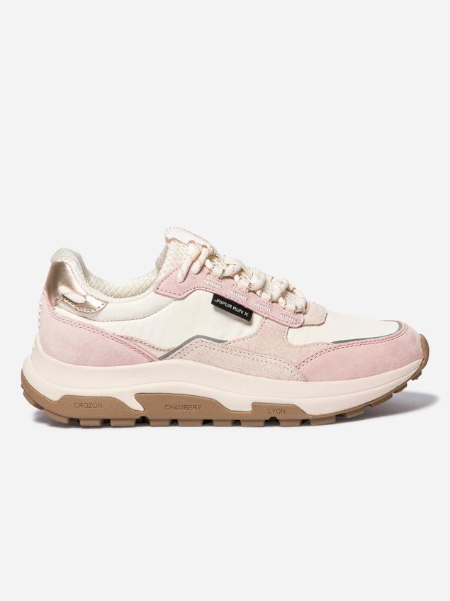 Running femme beige et rose JAZONNE
