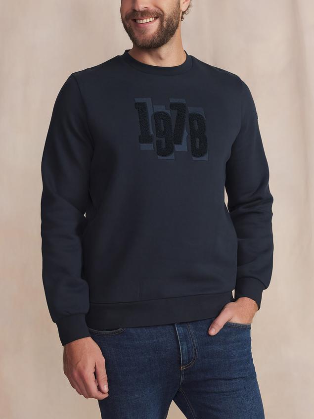Sweat Marine Manches Longues Bleu ABRAMRON
