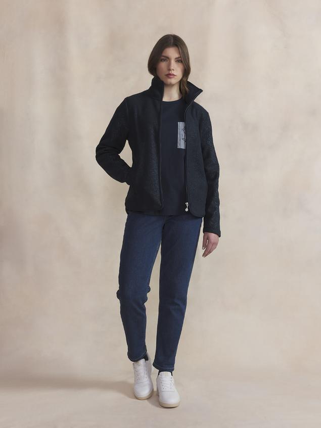 Sweat Zippé Femme Marine LILLYZIP
