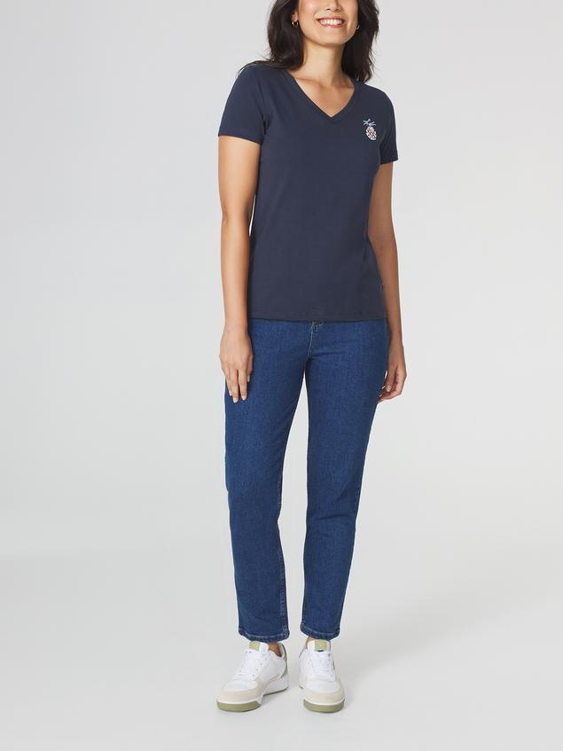 T-shirt Femme Manches Courtes Marine KESSYTEE