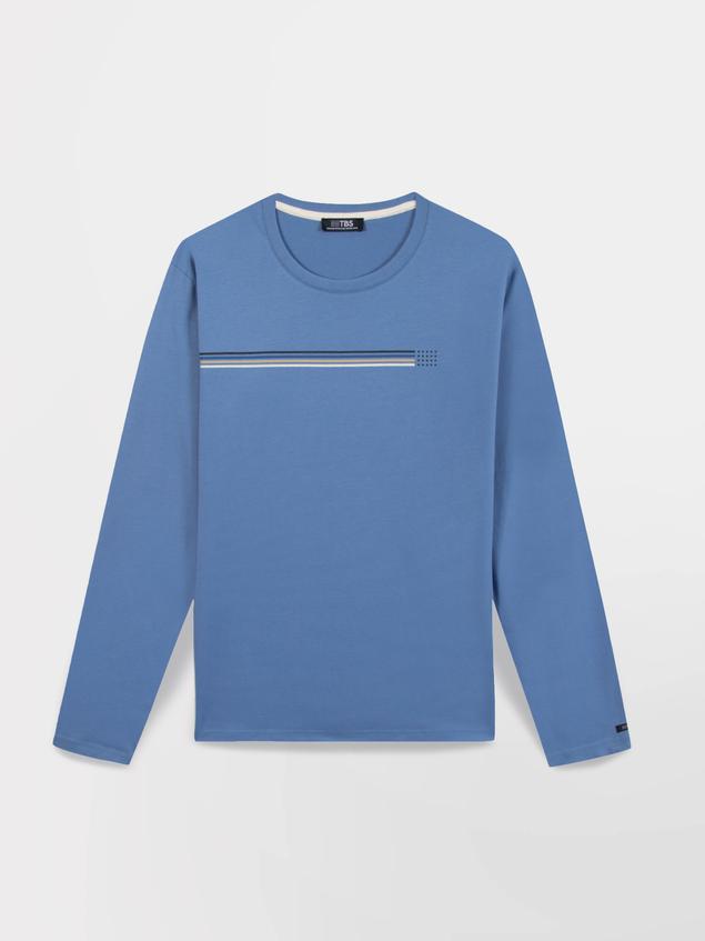 T-Shirt Manches Longues Bleu JONSITEE