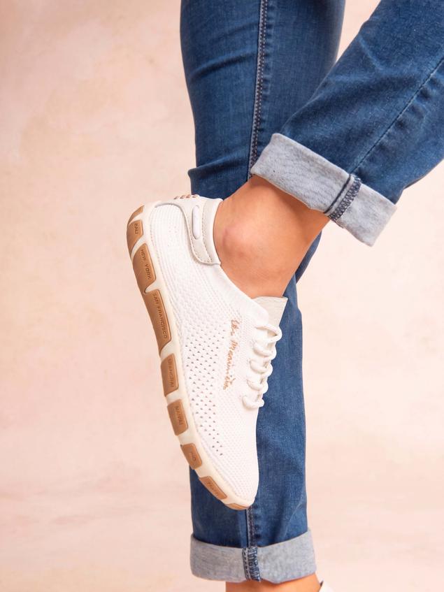 Tennis Femme Textile Recyclé Blanc