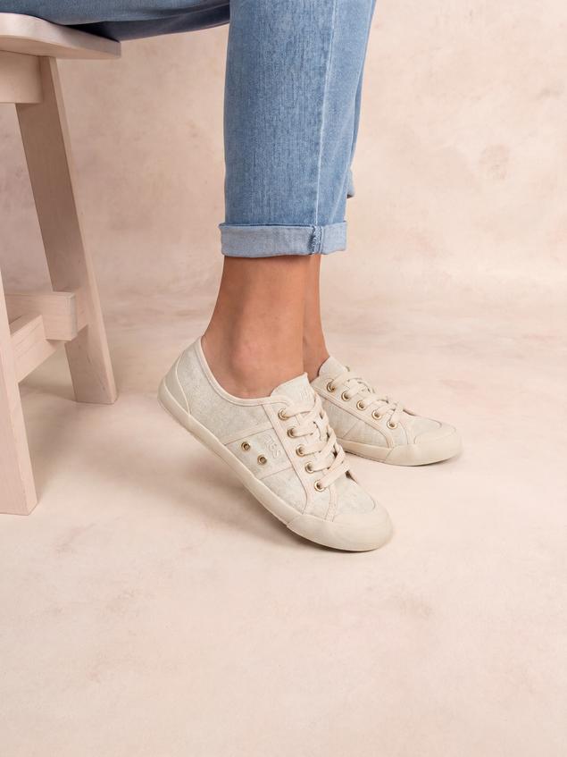 Tennis Femme en Toile De Coton Lin